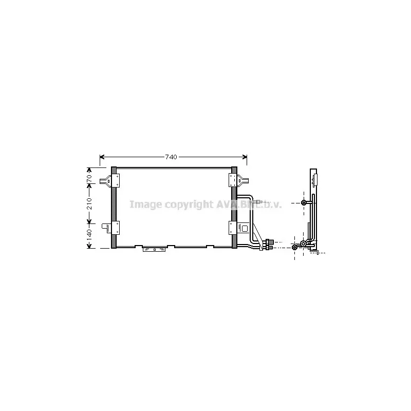 Condenseur, climatisation AVA QUALITY COOLING AI5137