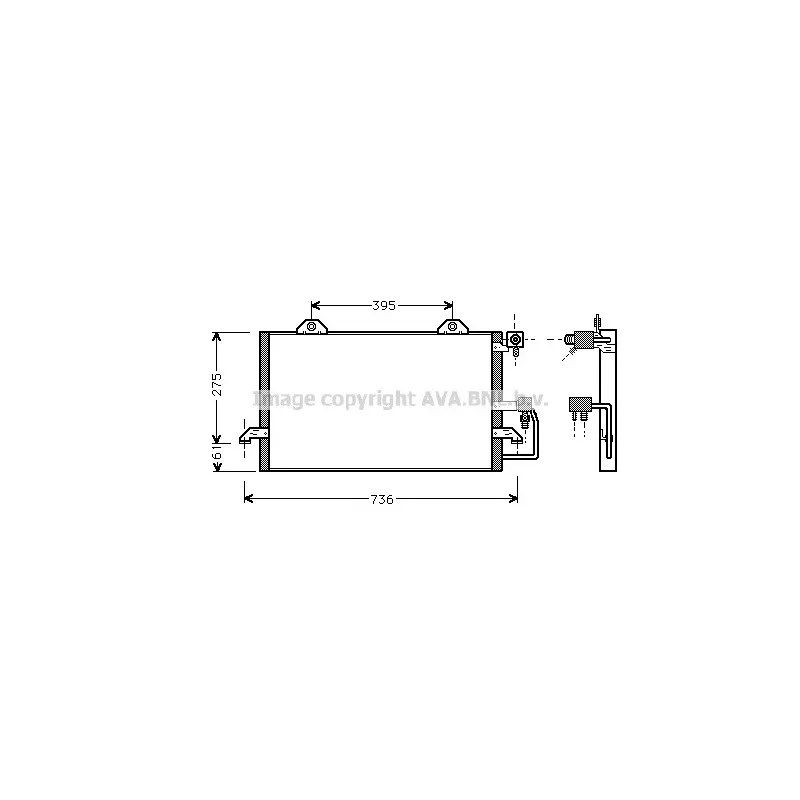 Condenseur, climatisation AVA QUALITY COOLING AI5159