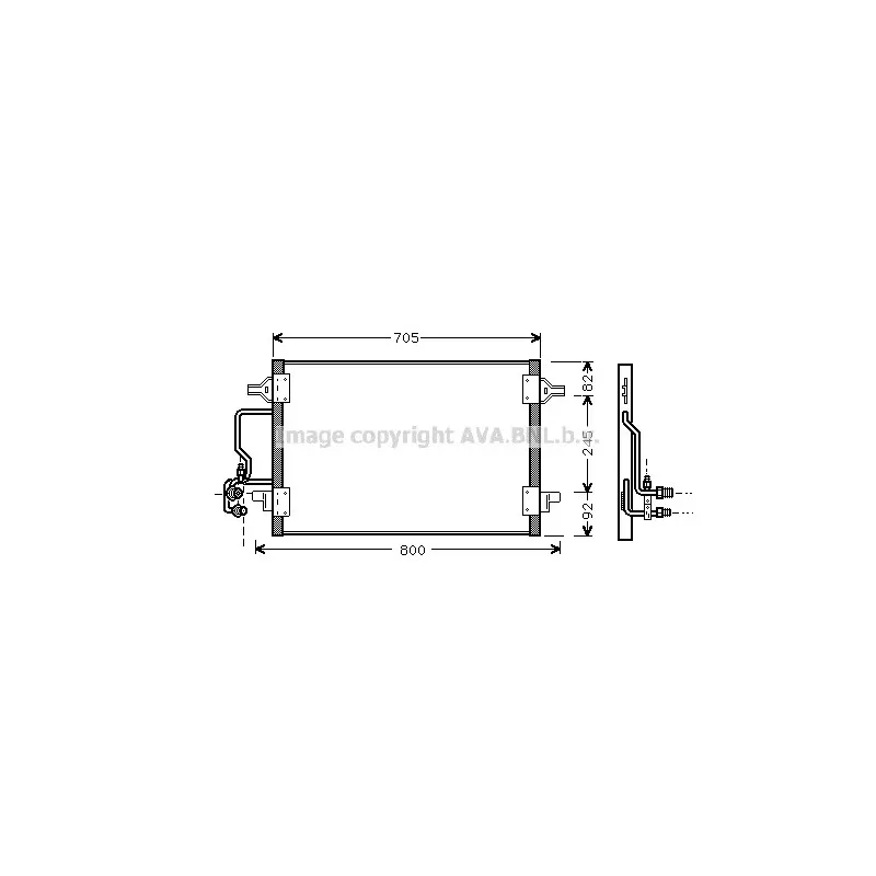 Condenseur, climatisation AVA QUALITY COOLING AI5175
