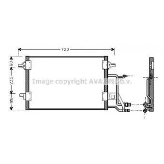 Condenseur, climatisation AVA QUALITY COOLING AI5176
