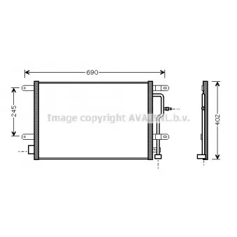 Condenseur, climatisation AVA QUALITY COOLING AI5194