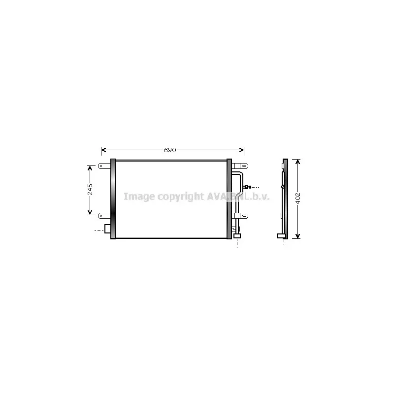 Condenseur, climatisation AVA QUALITY COOLING AI5194