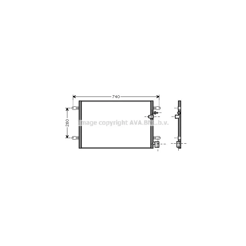 Condenseur, climatisation AVA QUALITY COOLING AI5237