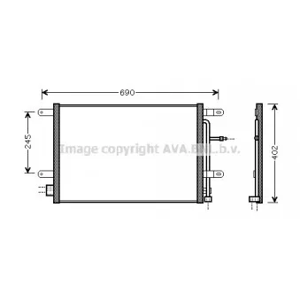 Condenseur, climatisation AVA QUALITY COOLING AI5238