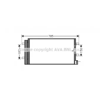 Condenseur, climatisation AVA QUALITY COOLING AI5352D