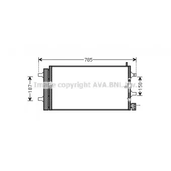 Condenseur, climatisation AVA QUALITY COOLING AI5353
