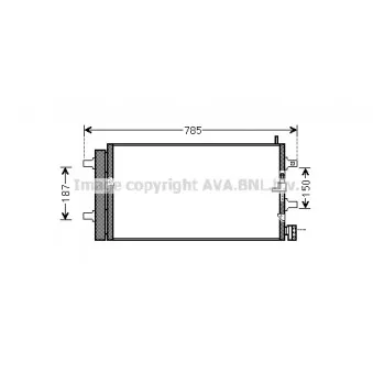 Condenseur, climatisation AVA QUALITY COOLING AI5353D