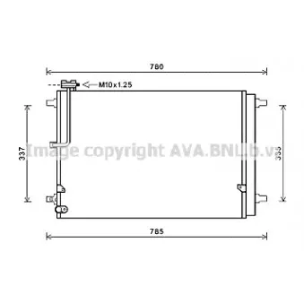 Condenseur, climatisation AVA QUALITY COOLING AI5368D