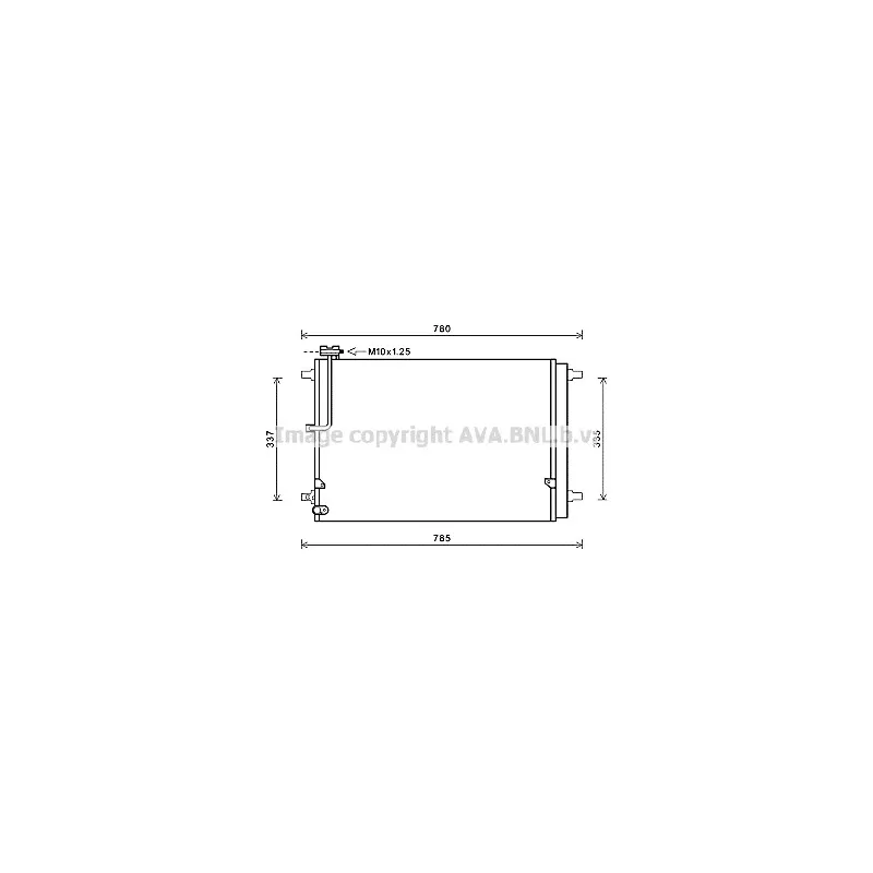 Condenseur, climatisation AVA QUALITY COOLING AI5368D