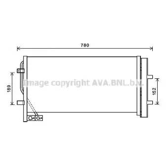 Condenseur, climatisation AVA QUALITY COOLING AI5382D