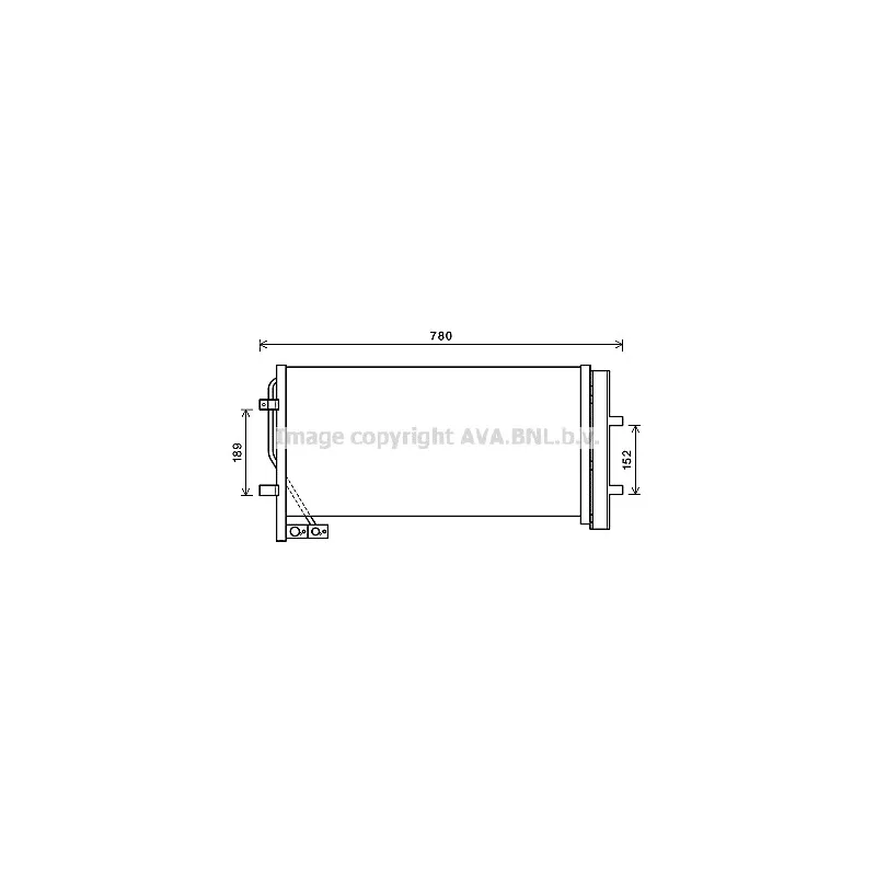 Condenseur, climatisation AVA QUALITY COOLING AI5382D