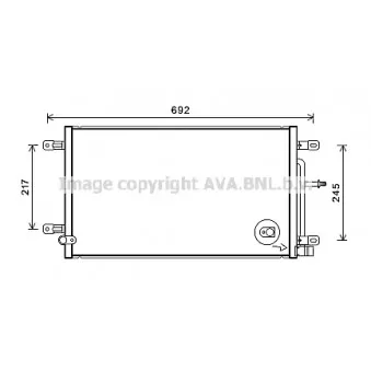 Condenseur, climatisation AVA QUALITY COOLING AI5387