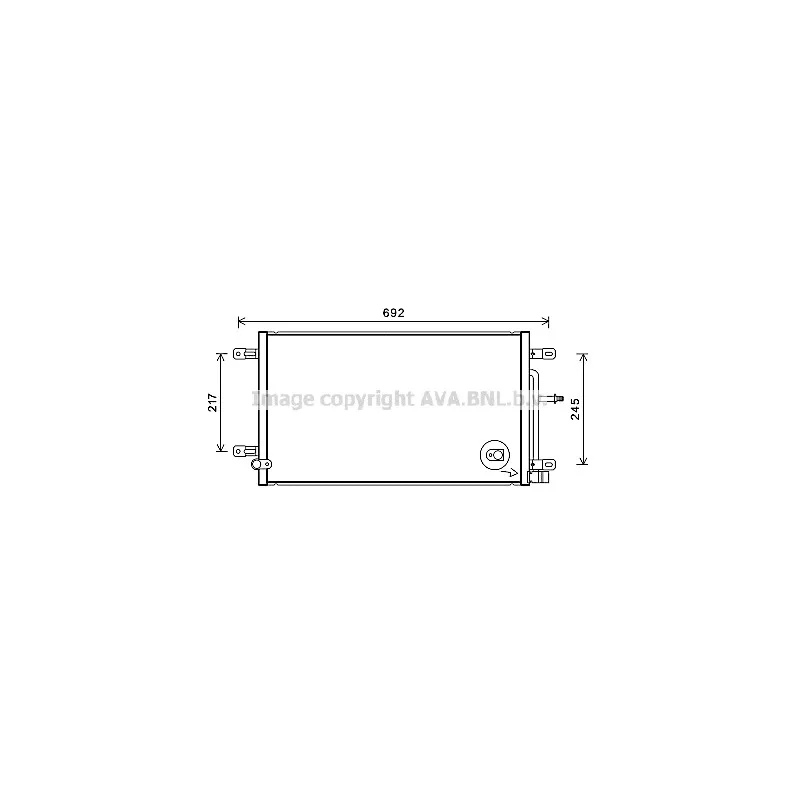 Condenseur, climatisation AVA QUALITY COOLING AI5387