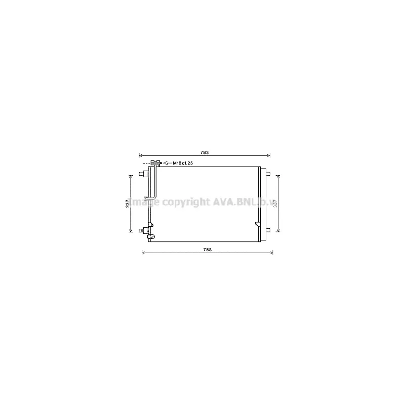 Condenseur, climatisation AVA QUALITY COOLING AI5389D