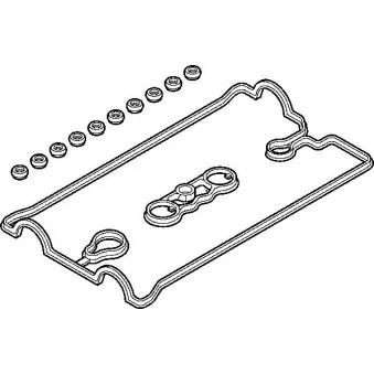 Jeu de joints d'étanchéité, couvercle de culasse ELRING 658.180