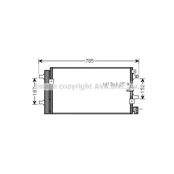Condenseur, climatisation AVA QUALITY COOLING AI5390D