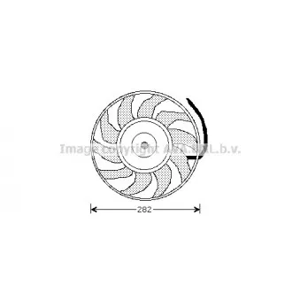 Ventilateur, refroidissement du moteur AVA QUALITY COOLING AI7502
