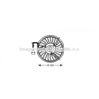 Ventilateur, refroidissement du moteur AVA QUALITY COOLING AI7511