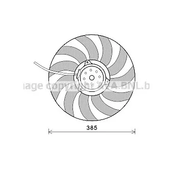 Ventilateur, refroidissement du moteur AVA QUALITY COOLING AI7514