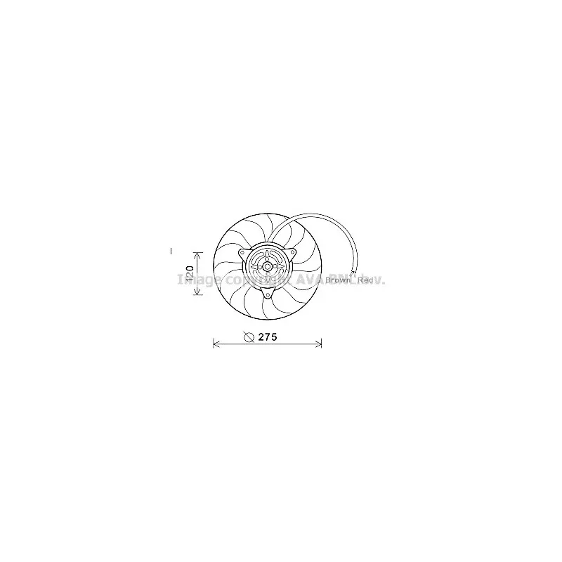 Ventilateur, refroidissement du moteur AVA QUALITY COOLING AI7515