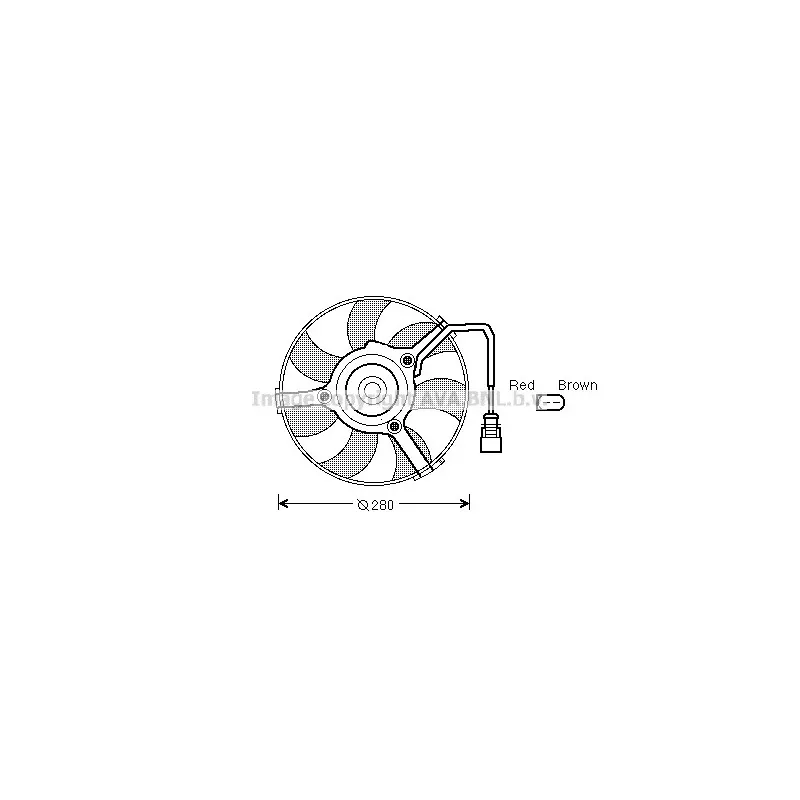 Ventilateur, refroidissement du moteur AVA QUALITY COOLING AI7516