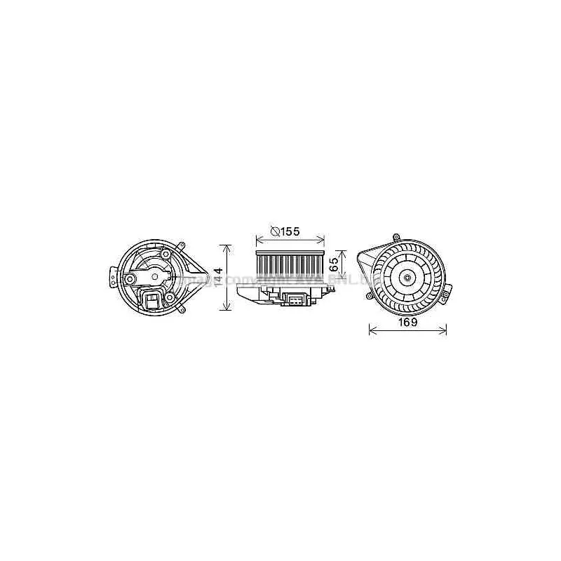 Moteur électrique, pulseur d'air habitacle AVA QUALITY COOLING AI8371