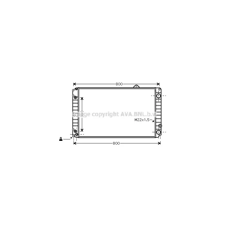 Radiateur, refroidissement du moteur AVA QUALITY COOLING AIA2099
