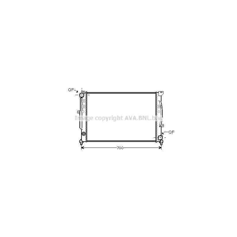 Radiateur, refroidissement du moteur AVA QUALITY COOLING AIA2124