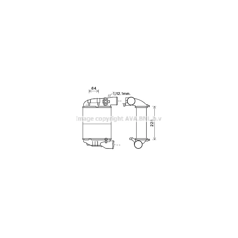 Intercooler, échangeur AVA QUALITY COOLING AIA4186