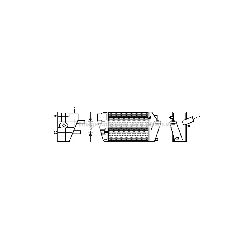 Intercooler, échangeur AVA QUALITY COOLING AIA4187