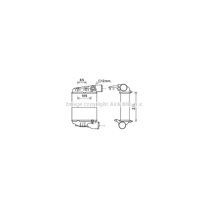 Intercooler, échangeur AVA QUALITY COOLING AIA4248