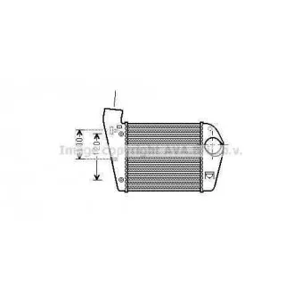 Intercooler, échangeur AVA QUALITY COOLING AIA4308