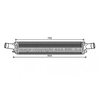 Intercooler, échangeur AVA QUALITY COOLING AIA4319