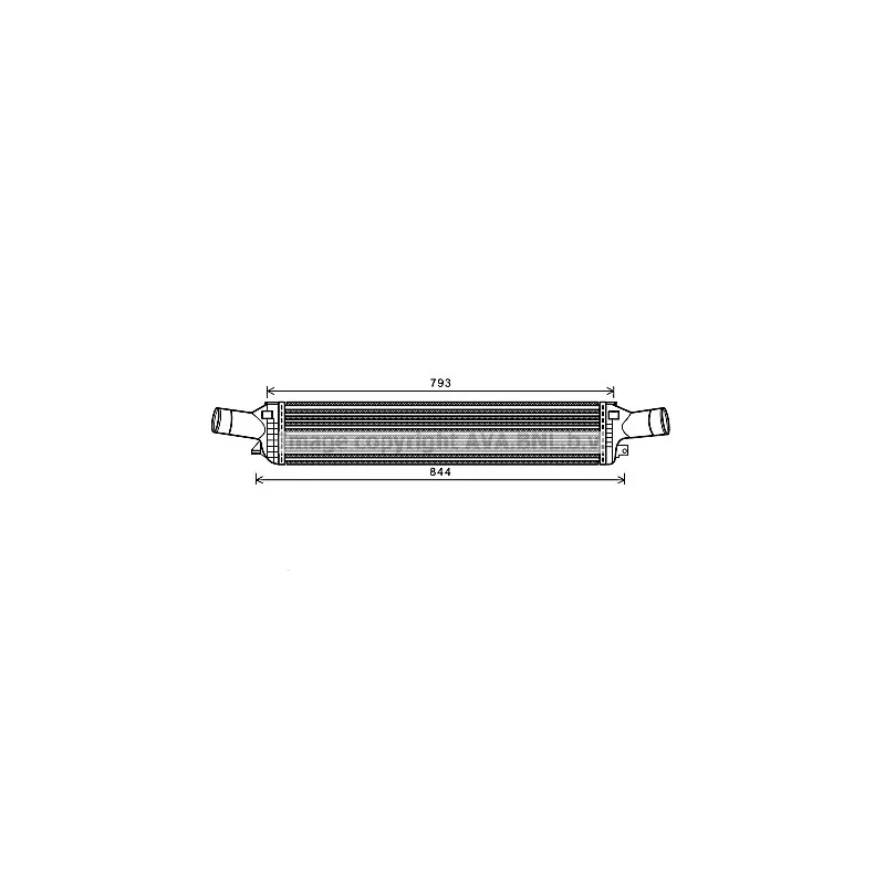 Intercooler, échangeur AVA QUALITY COOLING AIA4319