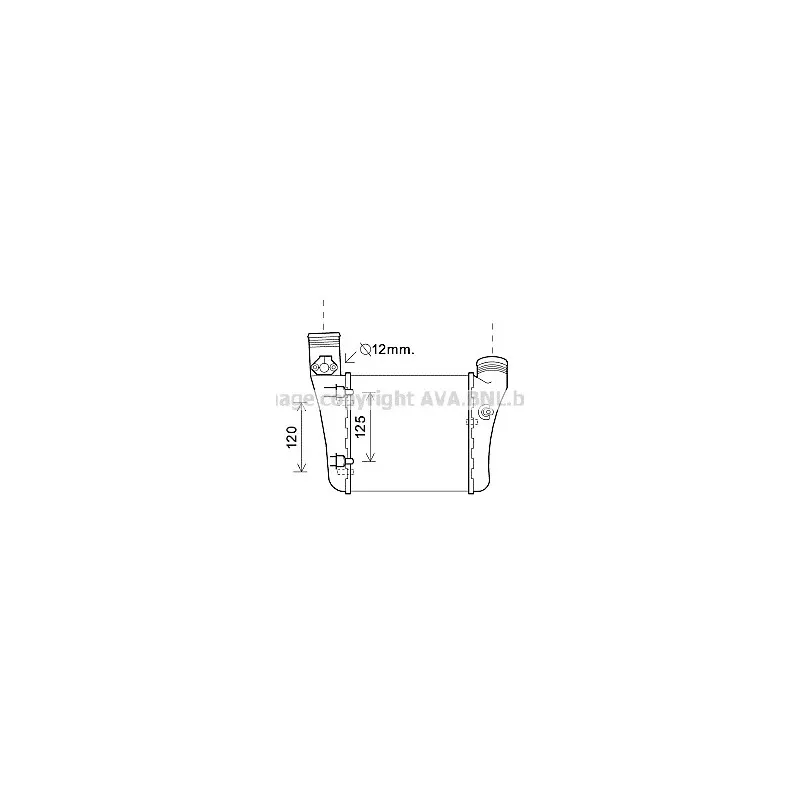 Intercooler, échangeur AVA QUALITY COOLING AIA4333