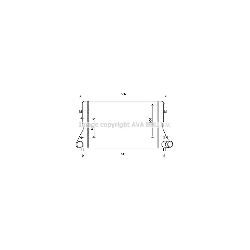 Intercooler, échangeur AVA QUALITY COOLING AIA4386