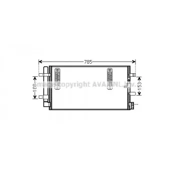 Condenseur, climatisation AVA QUALITY COOLING AIA5297D