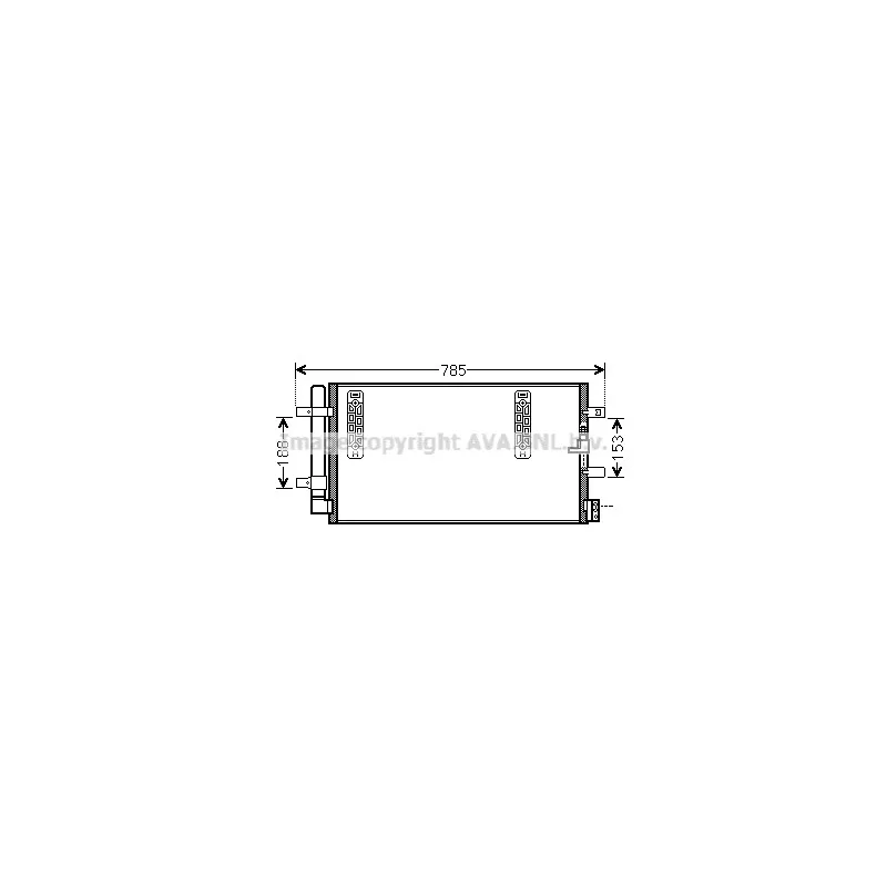 Condenseur, climatisation AVA QUALITY COOLING AIA5297D