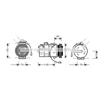 Compresseur, climatisation AVA QUALITY COOLING AIAK011