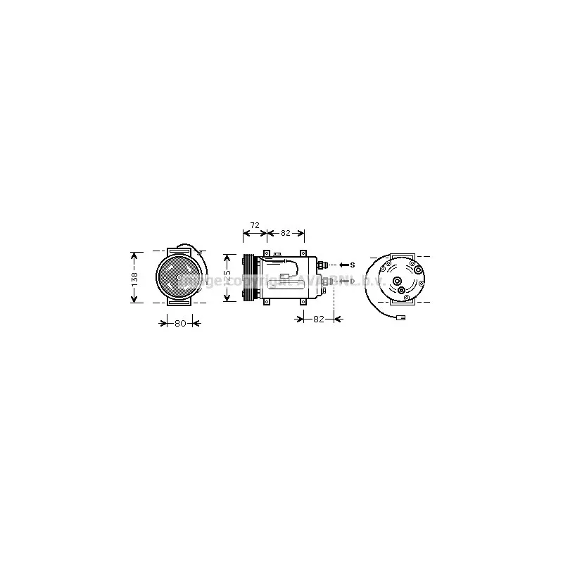Compresseur, climatisation AVA QUALITY COOLING AIAK178