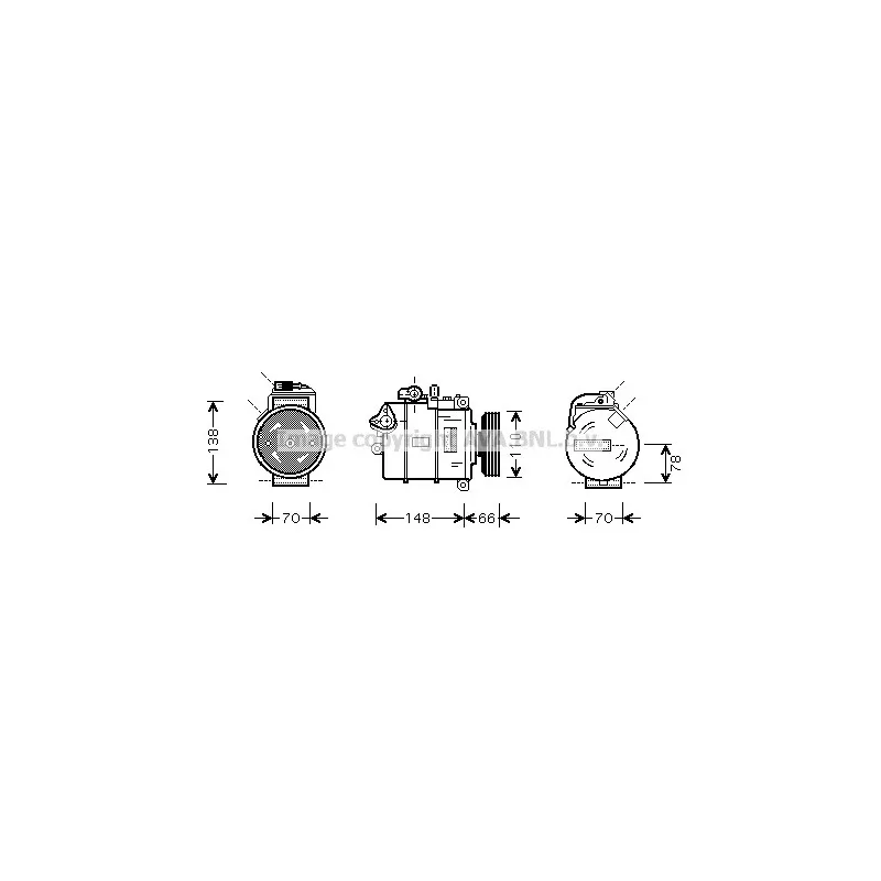 Compresseur, climatisation AVA QUALITY COOLING AIAK275