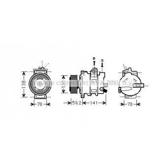 Compresseur, climatisation AVA QUALITY COOLING AIAK329