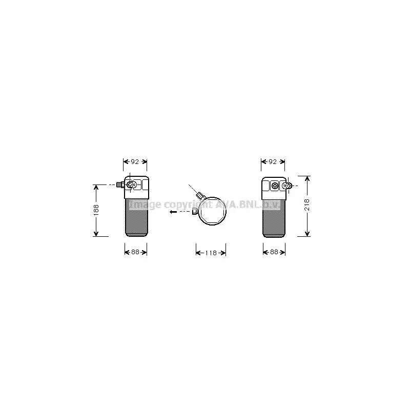 Filtre déshydratant, climatisation AVA QUALITY COOLING AID153