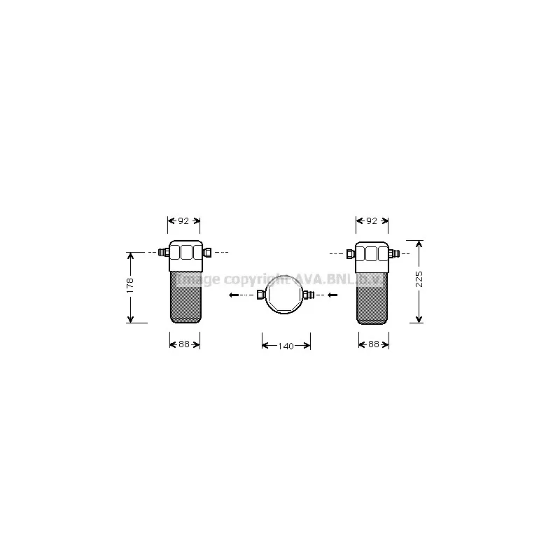 Filtre déshydratant, climatisation AVA QUALITY COOLING AID154