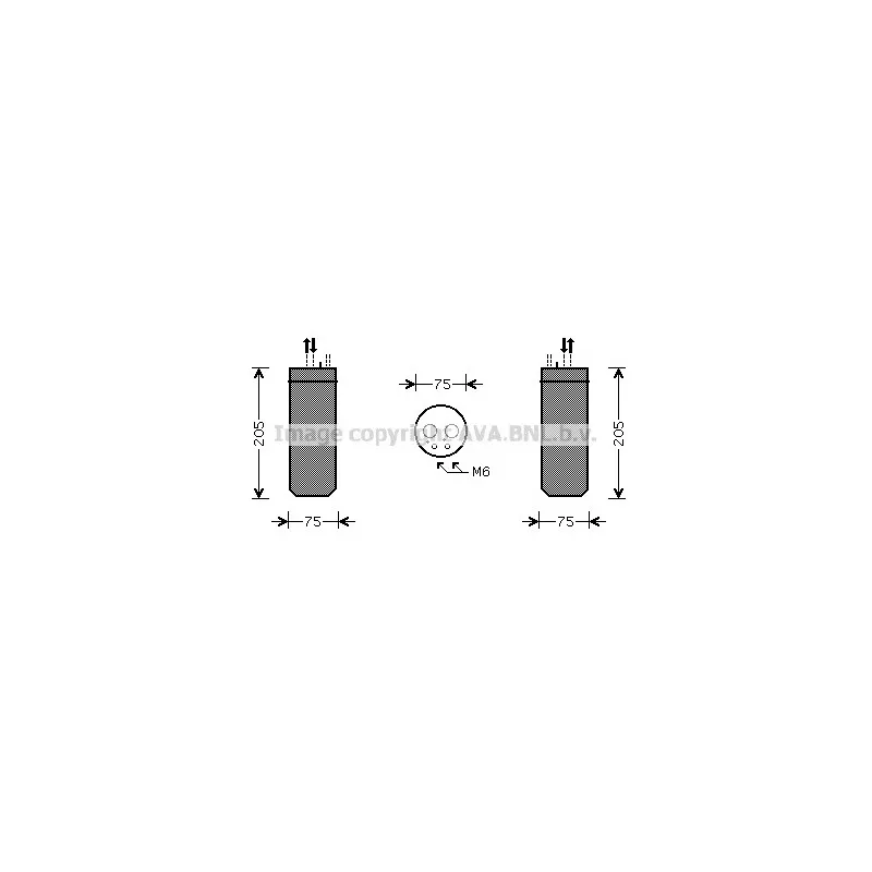 Filtre déshydratant, climatisation AVA QUALITY COOLING AID210