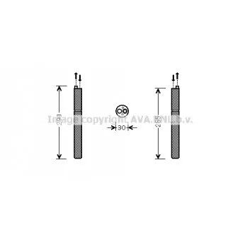 Filtre déshydratant, climatisation AVA QUALITY COOLING AID298