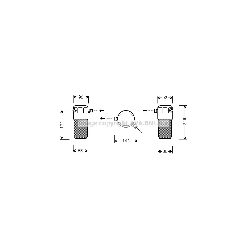 Filtre déshydratant, climatisation AVA QUALITY COOLING AID303