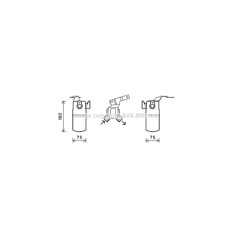 Filtre déshydratant, climatisation AVA QUALITY COOLING AID345