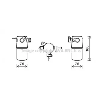 Filtre déshydratant, climatisation AVA QUALITY COOLING AID347