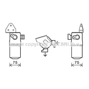 Filtre déshydratant, climatisation AVA QUALITY COOLING AID348